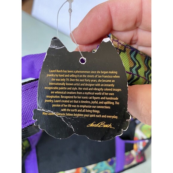 NEW w TAGS Laurel Burch Art Cat/Sm Dog Carrier Soft Top Tote Fabric Mesh Bag - Picture 5 of 11